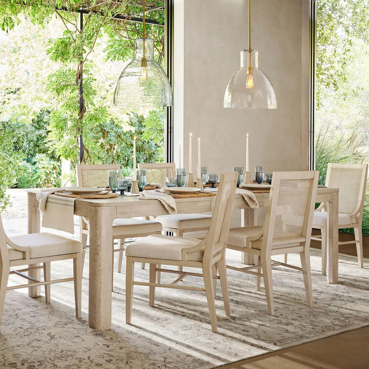 Keen Pendant Light - dining room brass pendants, light-filled space