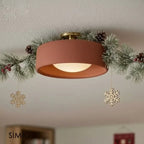 terracotta light, Christmas decor, pine garland