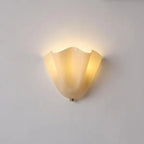 creamy white glass sconce