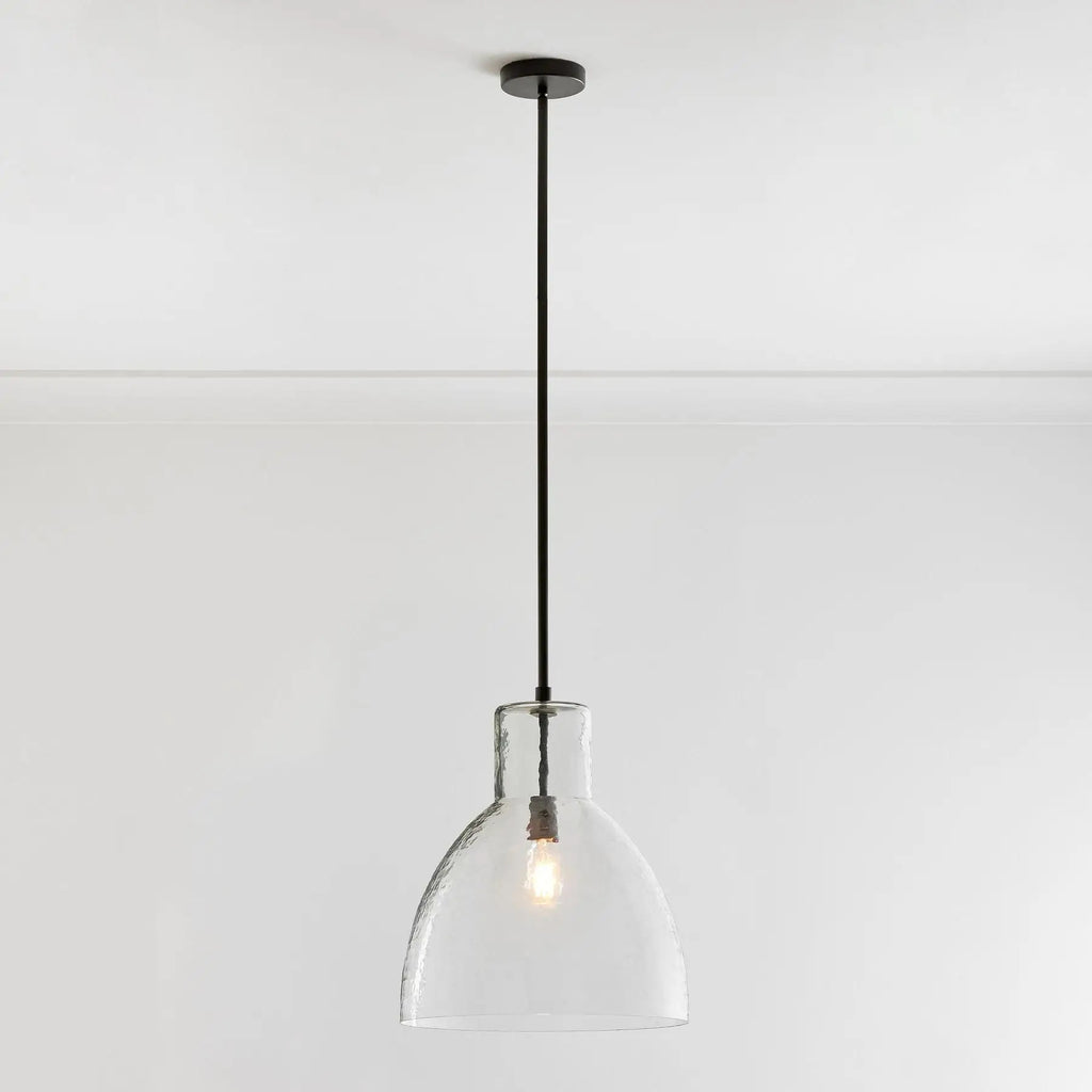 Keen Pendant Light - black finish pendant, dome shape light