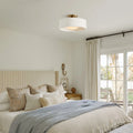 Anders — Minimalist Porcelain Semi-Flush Mount Ceiling Light