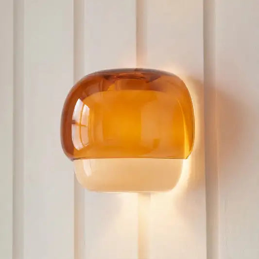 Sanae Applique — Colored Macaron Glass Wall Sconce