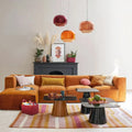 Sanae — Nordic Double-Dome Colored Glass Pendant Light